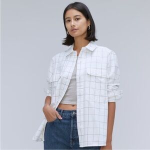 Everlane The Classic Cotton Flannel Shirt NWT Size M.